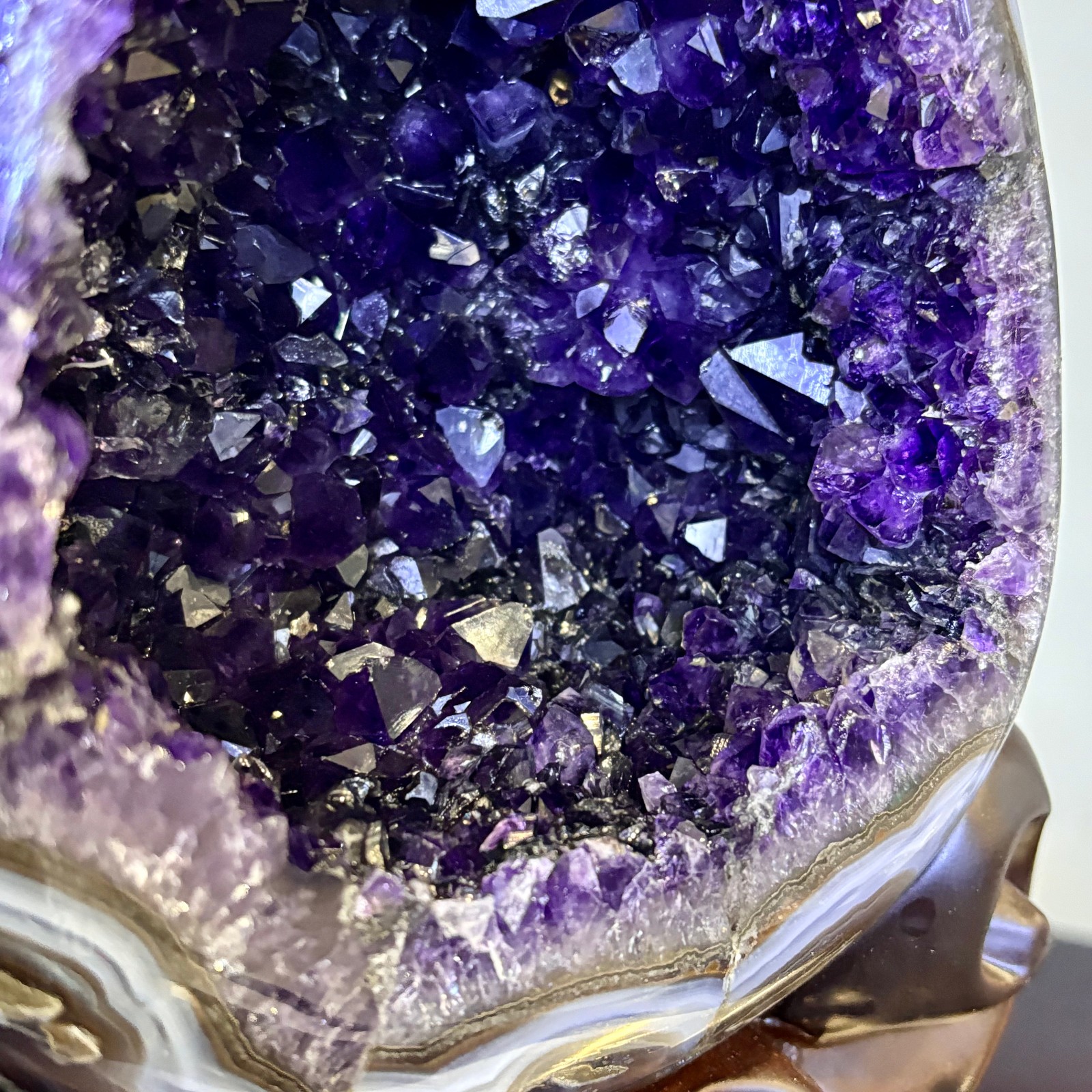 10.3LB Natural amethyst Dinosaur egg Quartz Crystal specimen healing
