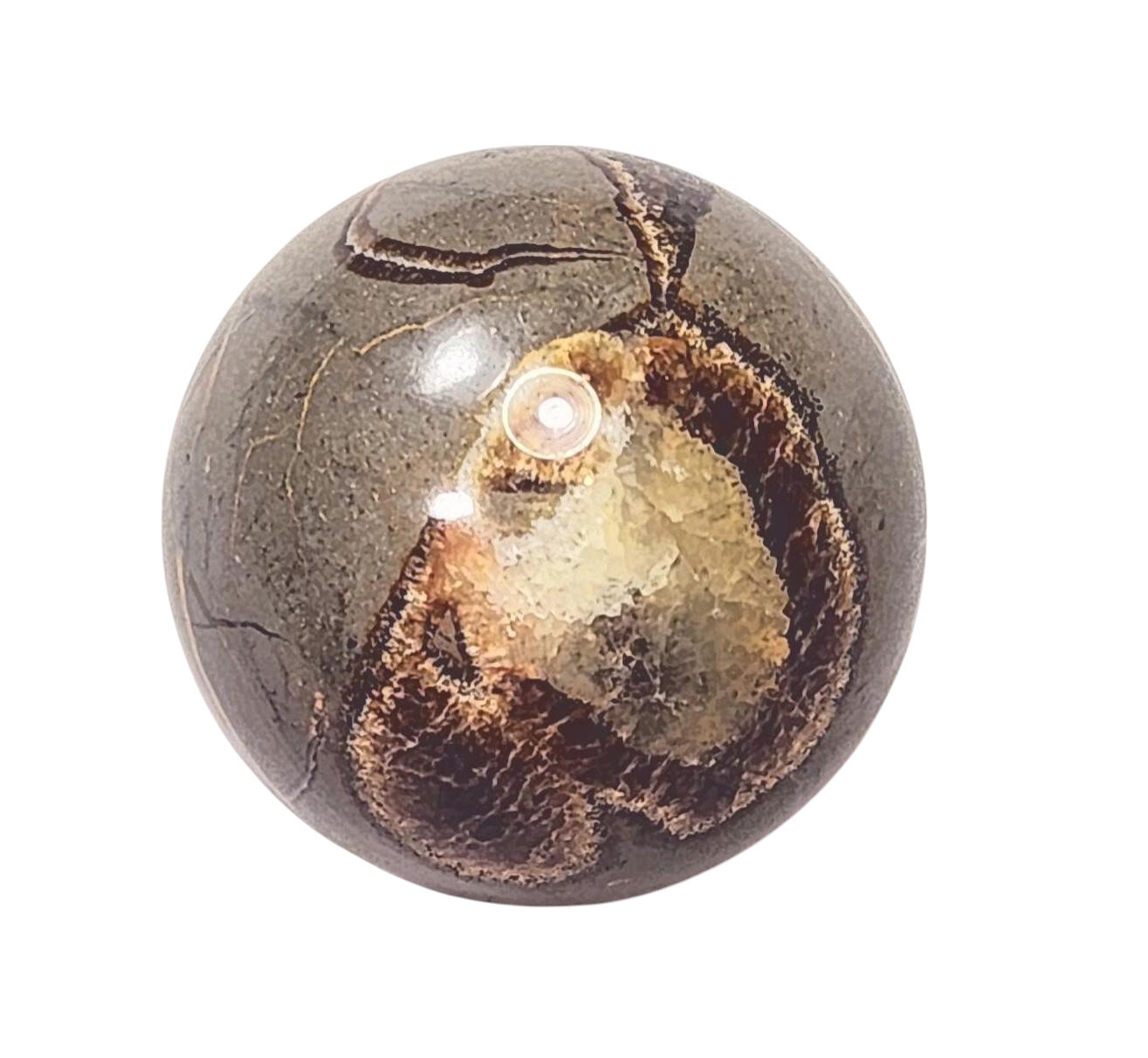 Fluorescent Septarian Nodule Piece 29mm Sphere for UV Collection 6295