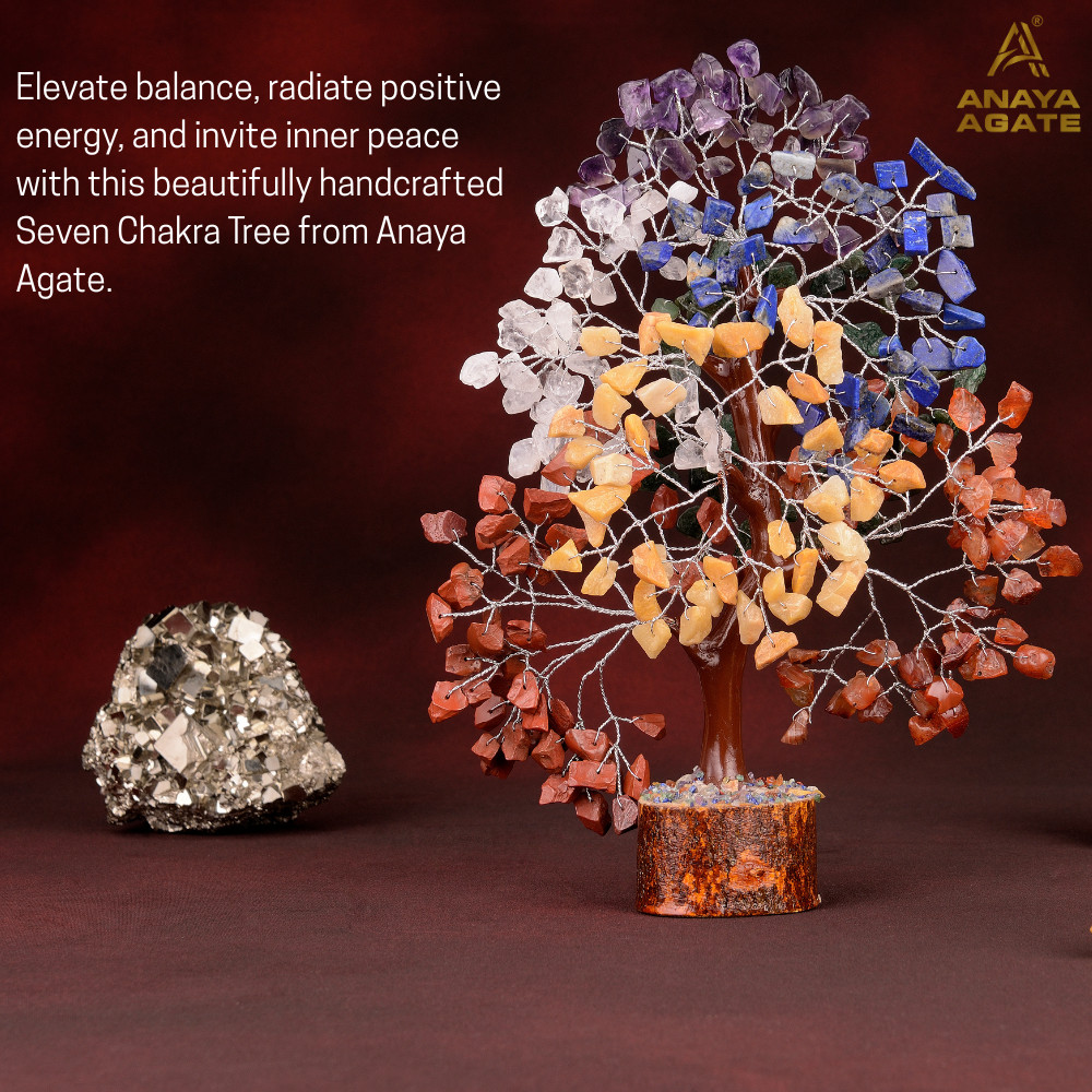 Chakra Crystal Tree of Life Birthday Gifts for Women One Bracelet Two Necklace