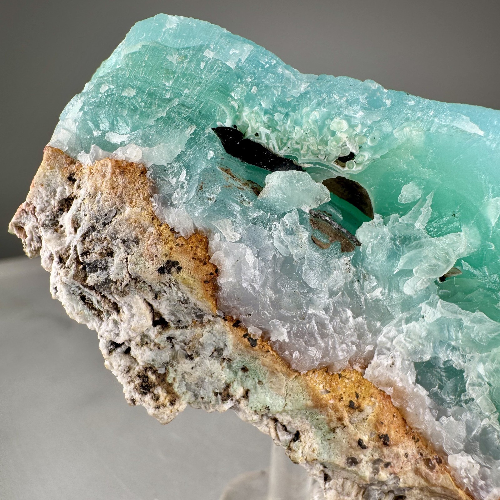 Fine Large Blue Smithsonite: Kelly mine, Magdalena, Socorro Co., New Mexico