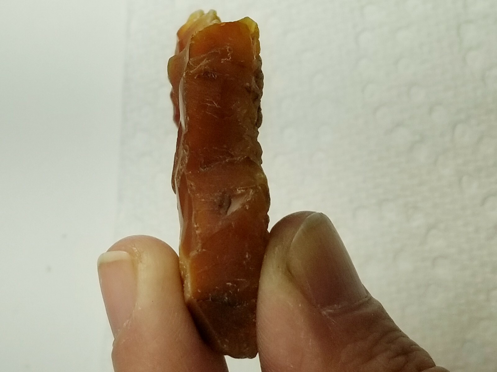 Geometric Pattern Orange Red Carnelian Crystal Mineral Specimen N Plainfield NJ