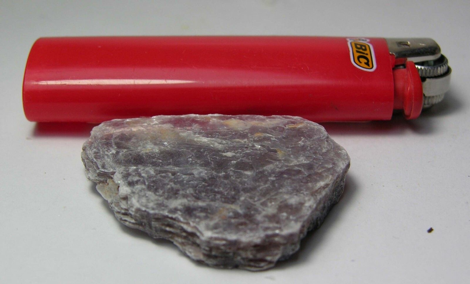 #12 Brazil 48mm Natural Raw Semi-Translucent Mica Crystal Slice Specimen 1 7/8in
