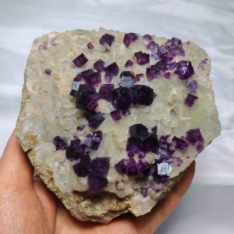 1840g Purple Fluorite Cluster on Matrix , Jingbian, Anhui, China
