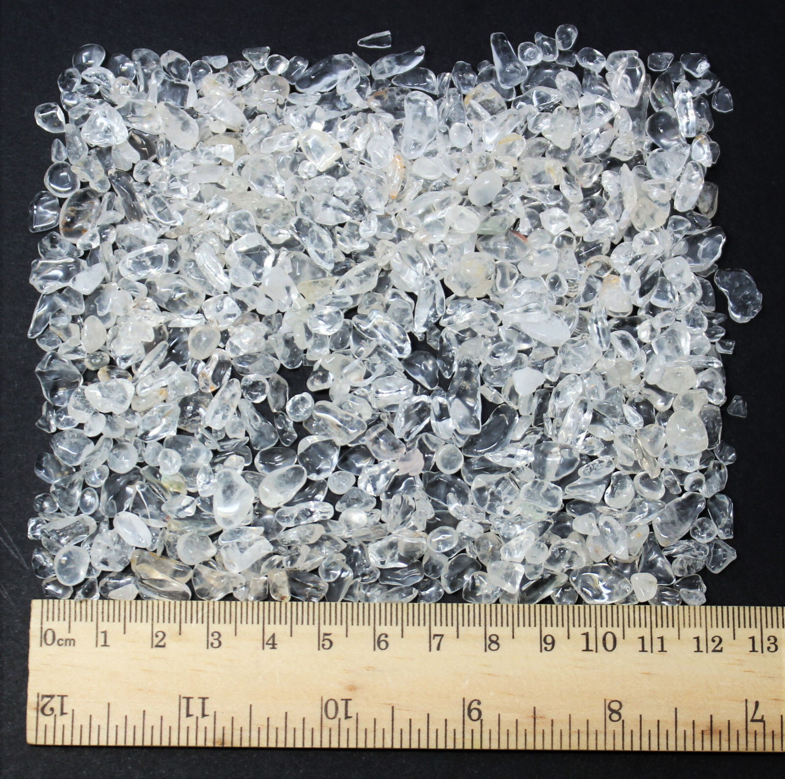 Bulk 1 lb Loose Clear Quartz Semi Tumbled Stones Chips Mini Crystal 5 – 15 mm