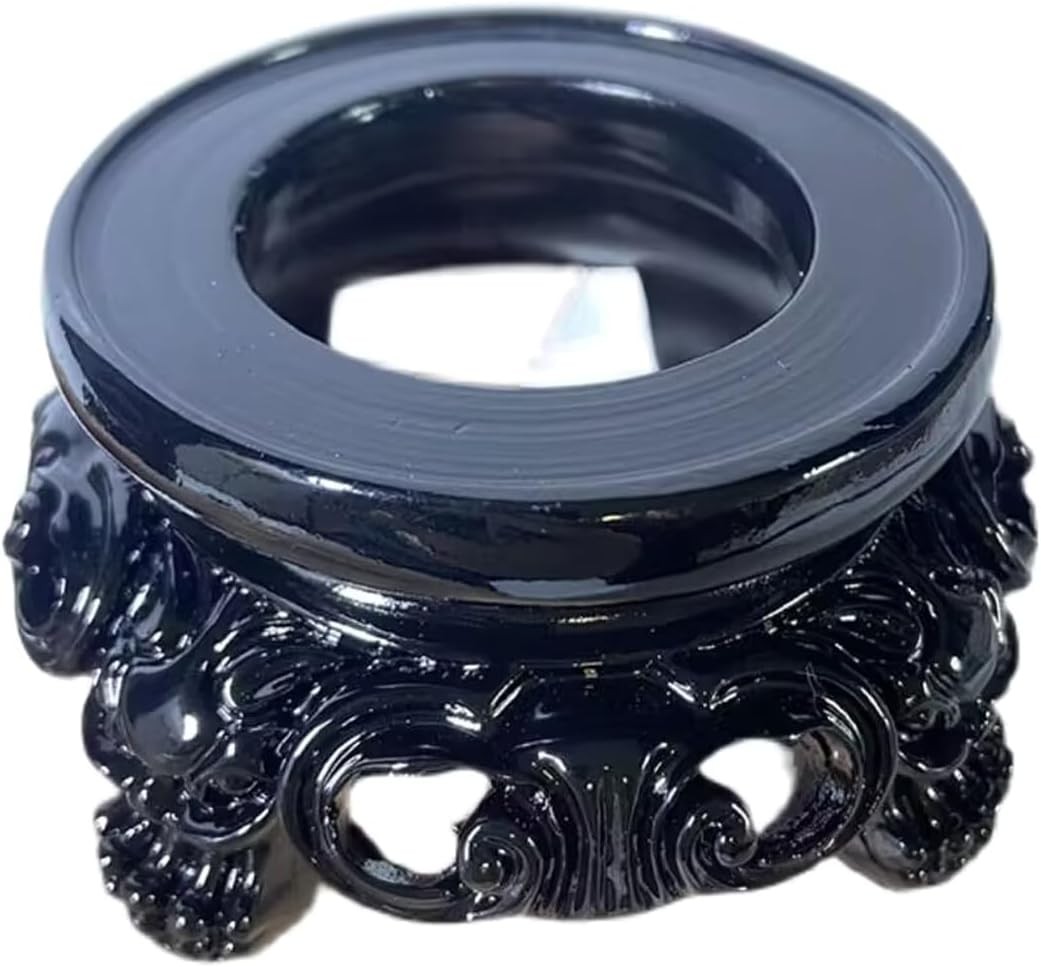 Crystal Ball Display Stand, Resin Sphere Holder Base for Balls black