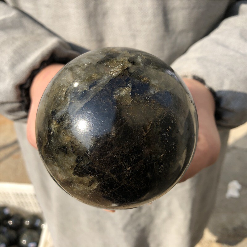 1kg Natural labradorite crystal Ball Quartz Crystal Sphere Reiki