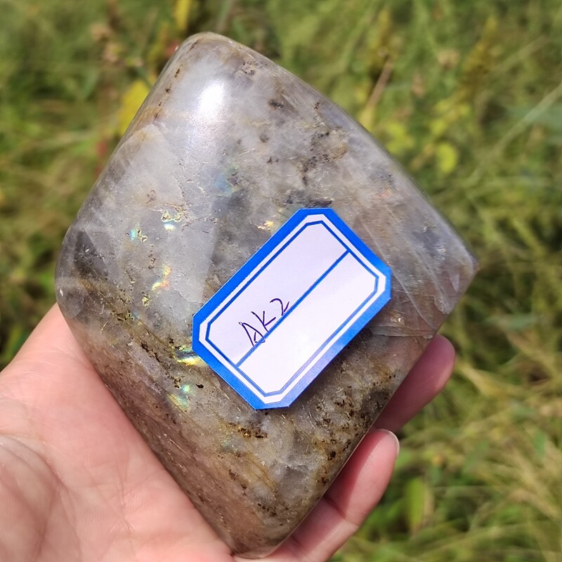 AAA+ Natural Labradorite Mineral Specimen Quartz Crystal Spectrolite Stone 392g