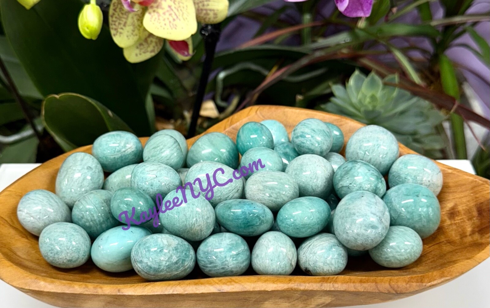 Wholesale Lot 2 Lbs Natural Amazonite Tumble Healing Energy Nice Quality