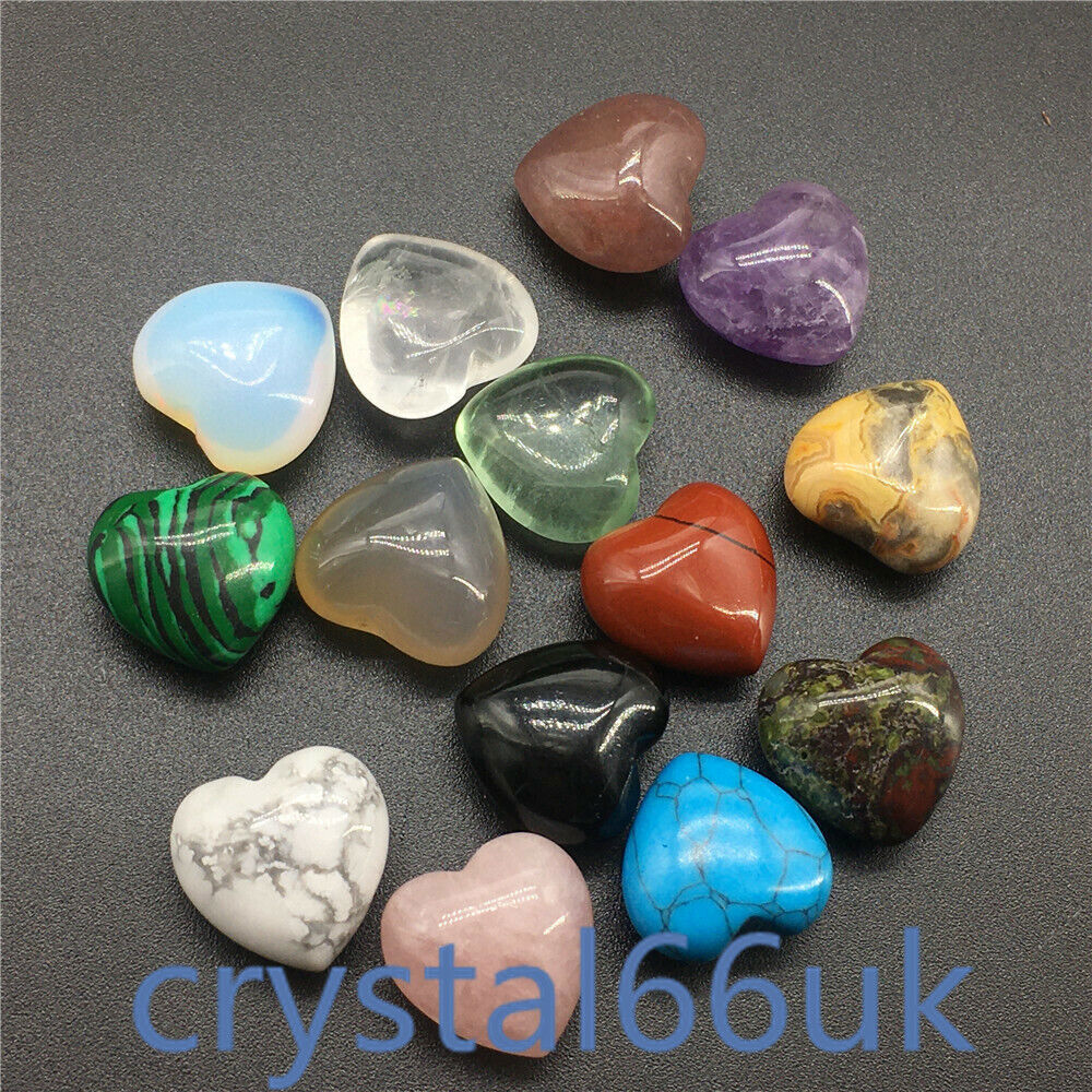 wholesale A lot of Natural quartz Crystal mini heart Carved Crystal pendant