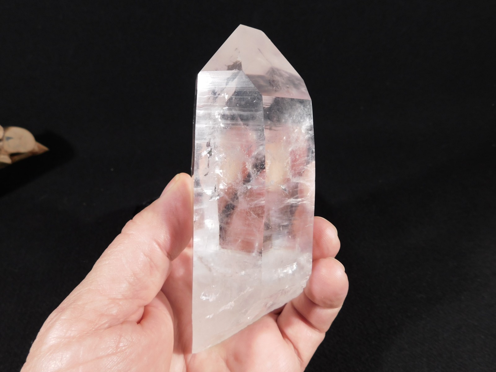 LARGER! SUPER Translucent LEMURIAN Quartz Crystal From Brazil 417gr