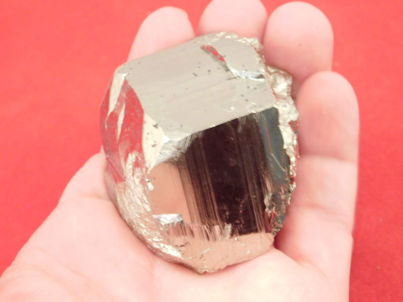 Larger! 100% Natural Pyrite CUBE Cluster Huanzala Mine Peru 358gr