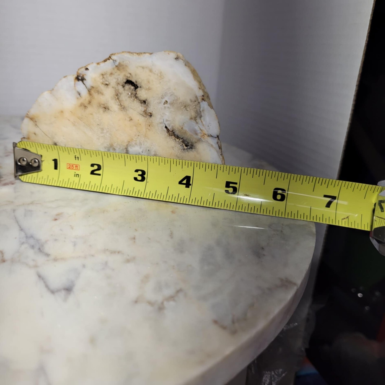 Large Open Geode Machine Cut Perfect Bookends Heavy Shades Of White And Brown