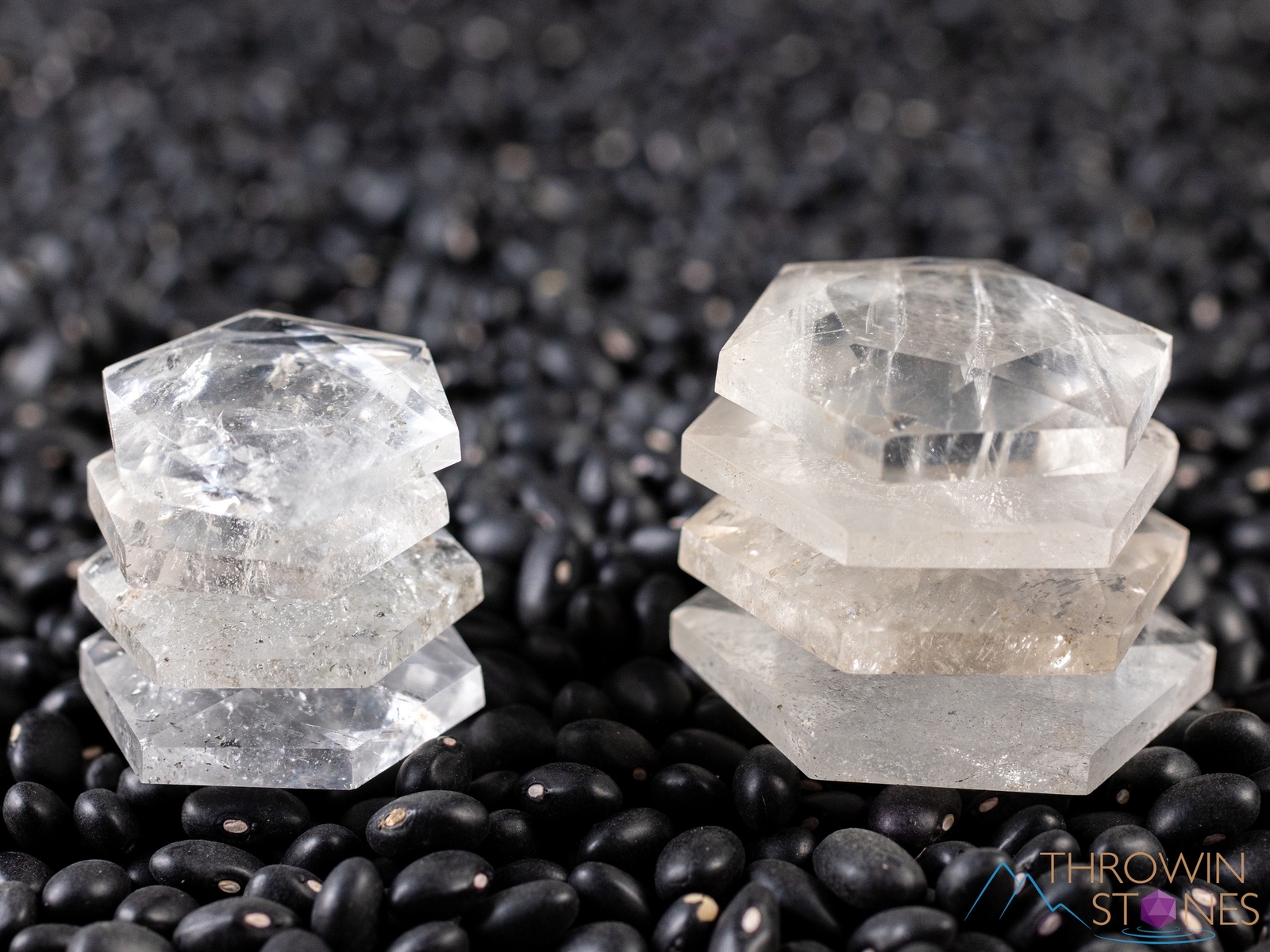 QUARTZ Crystal Prism Hexagon – Sacred Geometry Metaphysical Healing Stones E0127