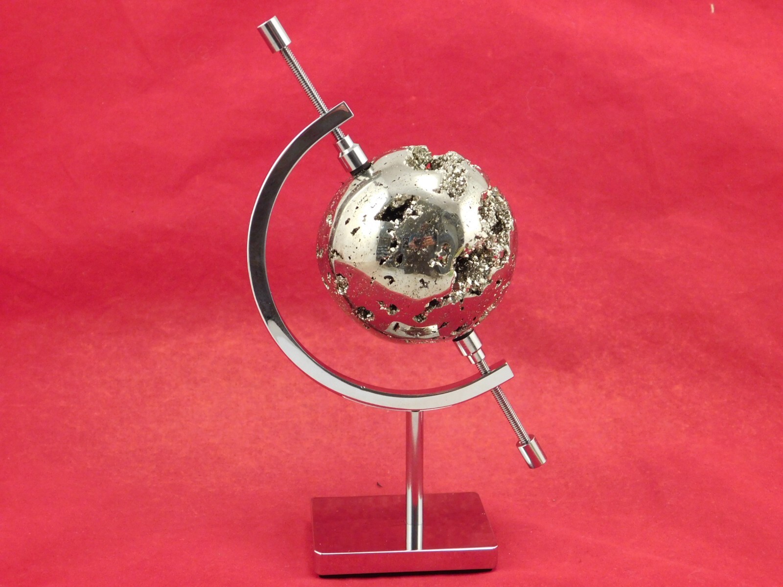 Display Stand CALIPER Type Adjustable Chrome Medium Size
