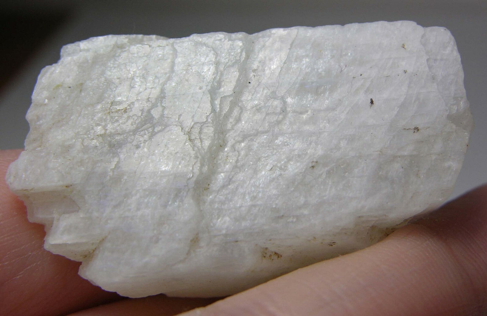 #1 Sri-Lanka 135.00ct 100% Natural Rough White MoonStone Specimen 27.00g 43mm