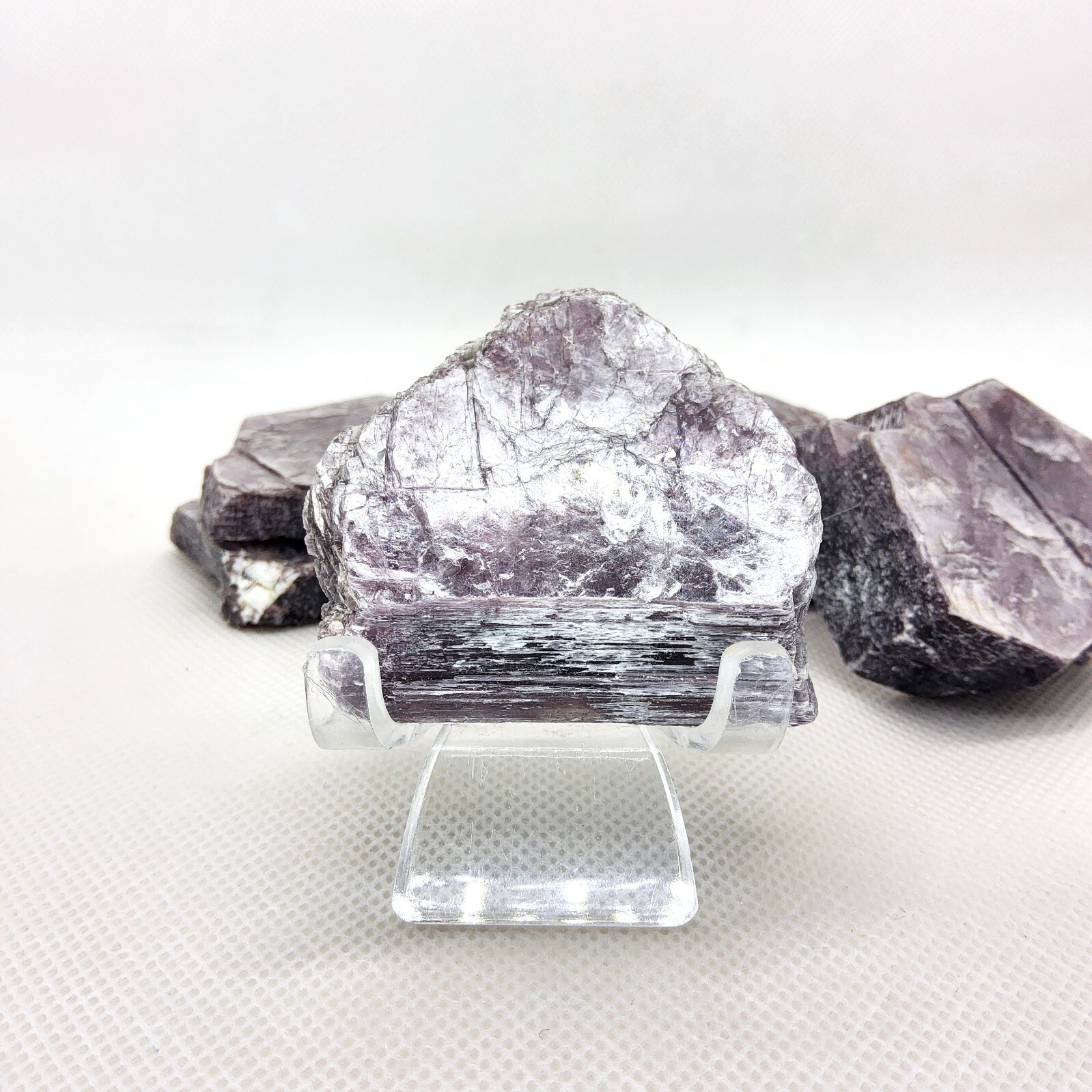 Lepidolite, mica, 5 pieces, lot, specimen, display, mineral, purple, #R-5515