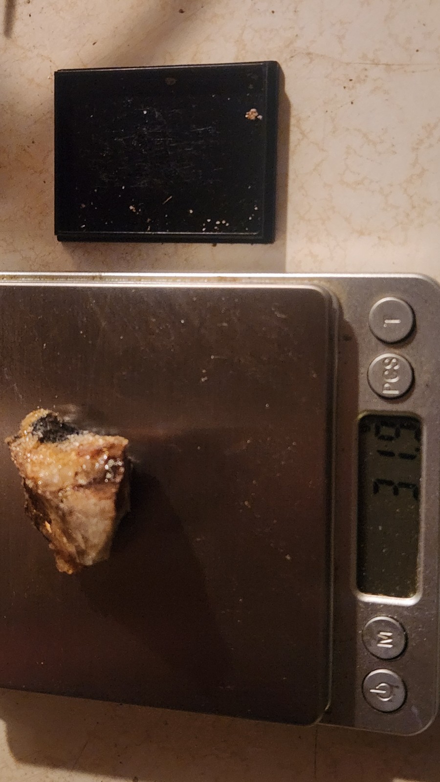 Gold Silver Quartz Crystal Mineral Specimen w Metallic Inclusions on Black Base