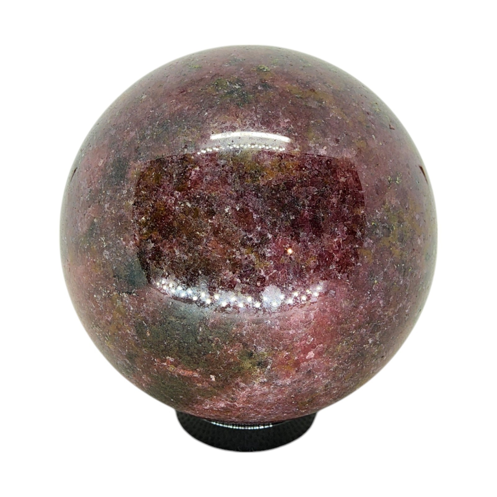 Rhodonite, 2 3/8 in, sphere, ball, display, specimen, #R-3509