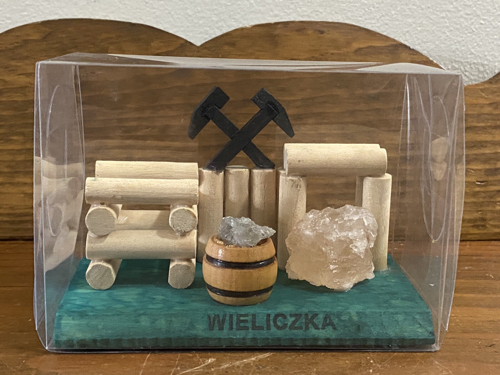 POLAND SALT MINES WIELICZKA Souvenir wooden tools Bucket Hand Made Rare