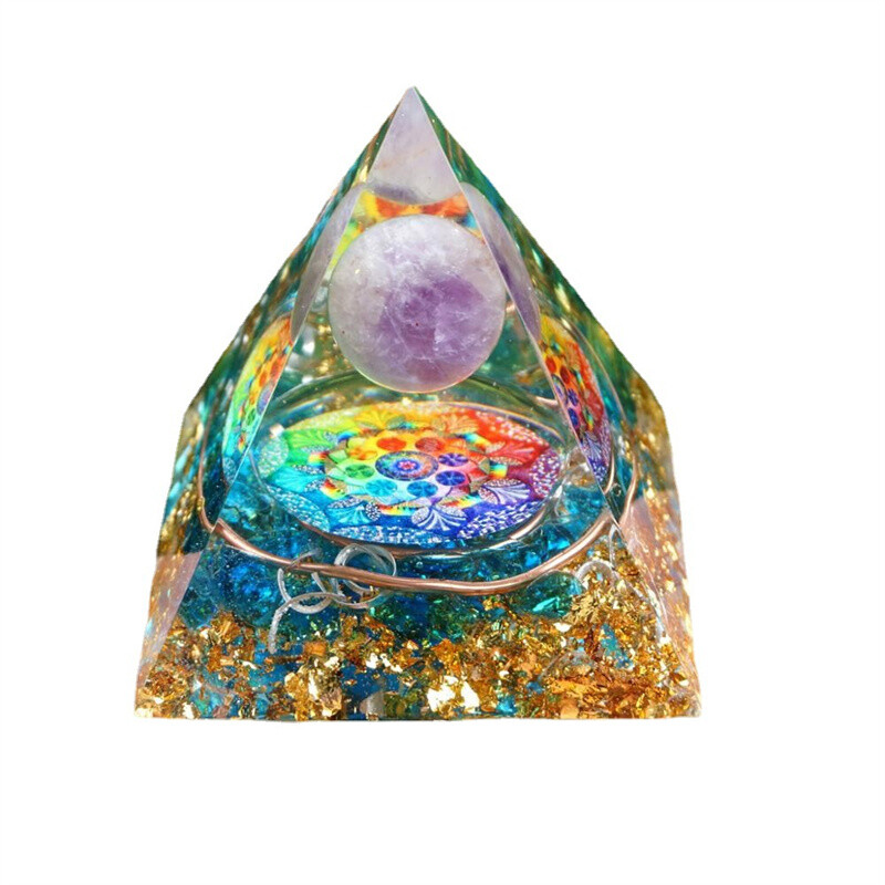 Orgone Pyramid Energy Generator Emf Protection Healing Meditation Orgonite USA