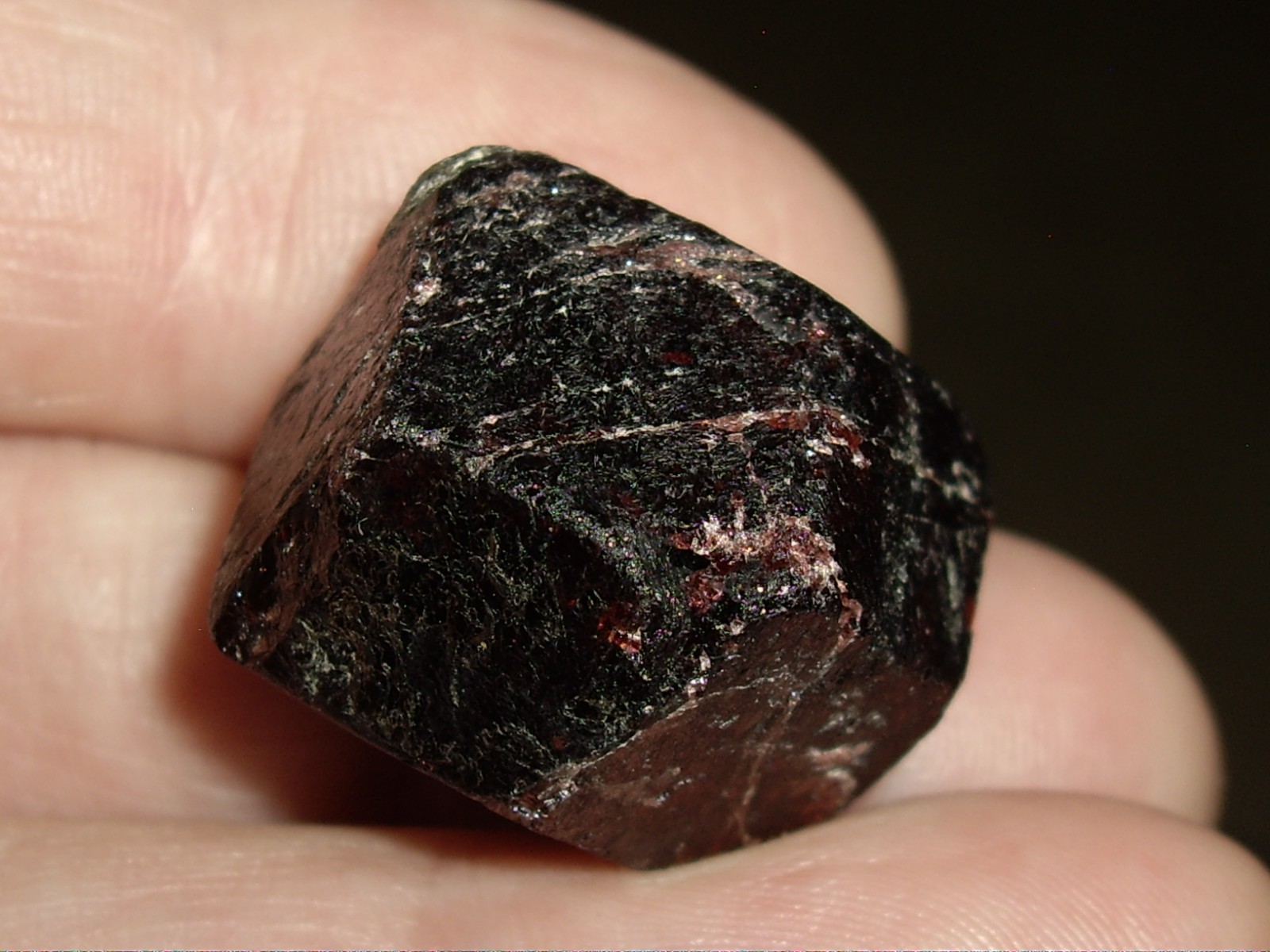 Deep Red Medium Large Almandine Garnet Crystal 25.5g
