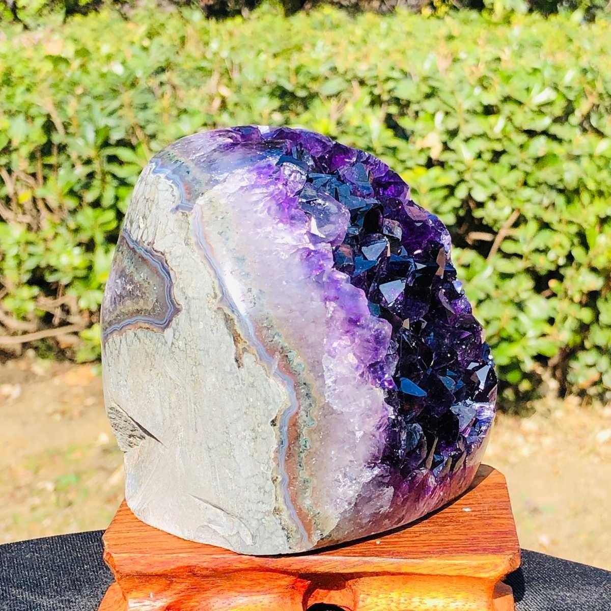 3.52LB Natural Uruguayan Amethyst Cluster Cave Display Specimen Healing 3127