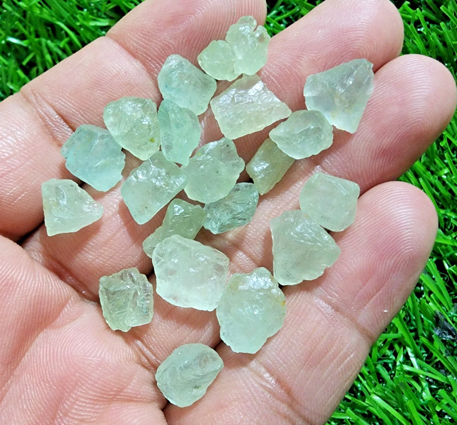 Amazing Rare Aquamarine Gemstone Rough Lot 8-12mm Loose Stones Jewelry Making