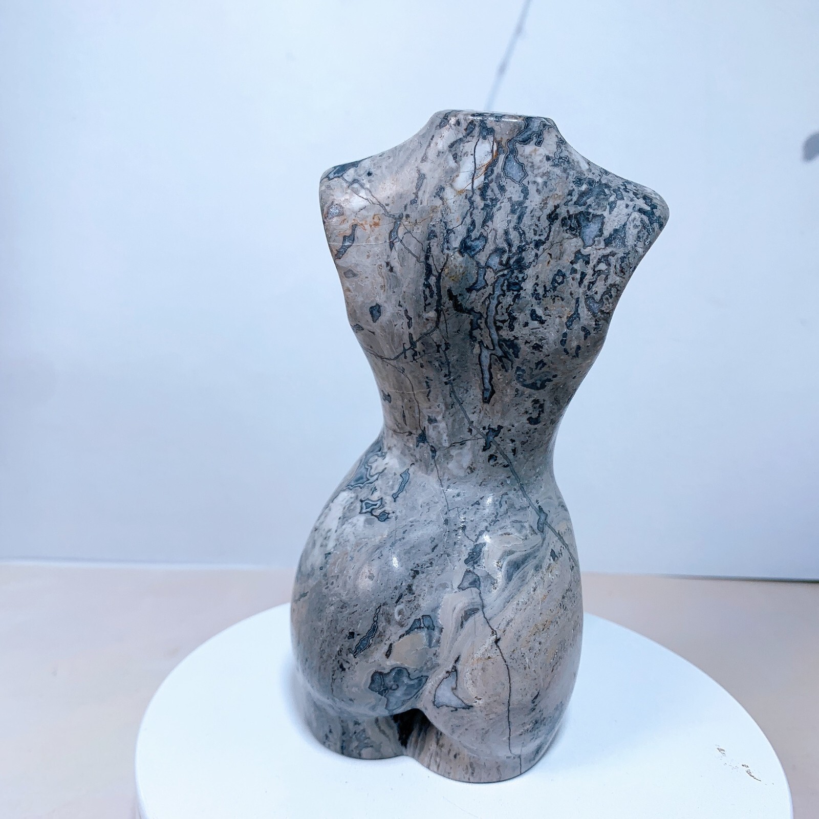 1pc Natural Guohua stone goddess Crystal woman body carving Home decoration