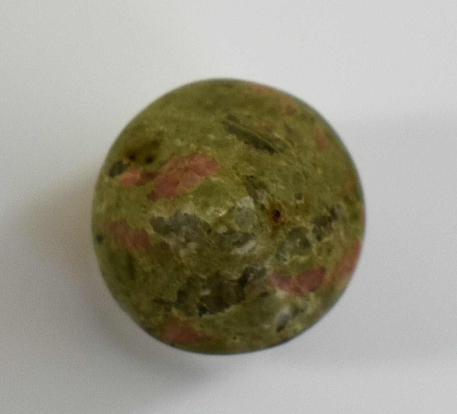 Unakite Tower Natural Green Pink North Carolina USA Olivine Crystals Hand Craved