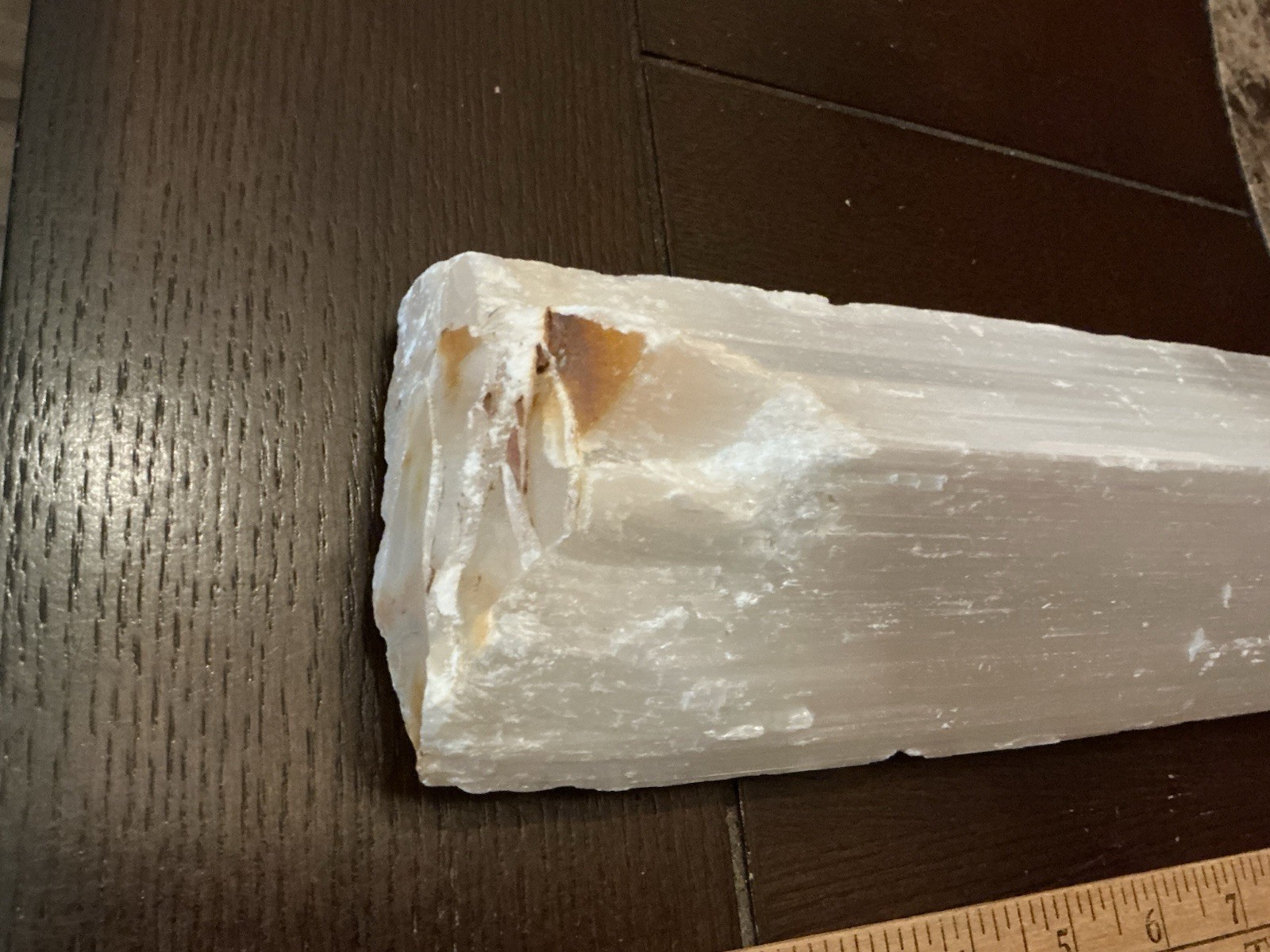 5 Lbs 6 Oz. Natural white selenite gypsum crystal raw stone specimen, 17” Long