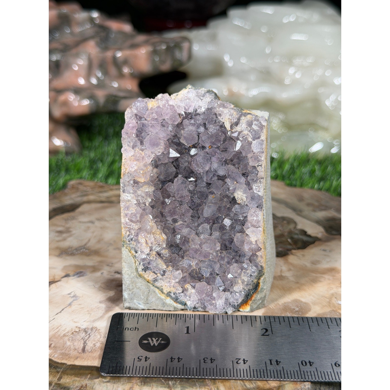 Brazilian Amethyst Crystal Rough Geode 10.7oz