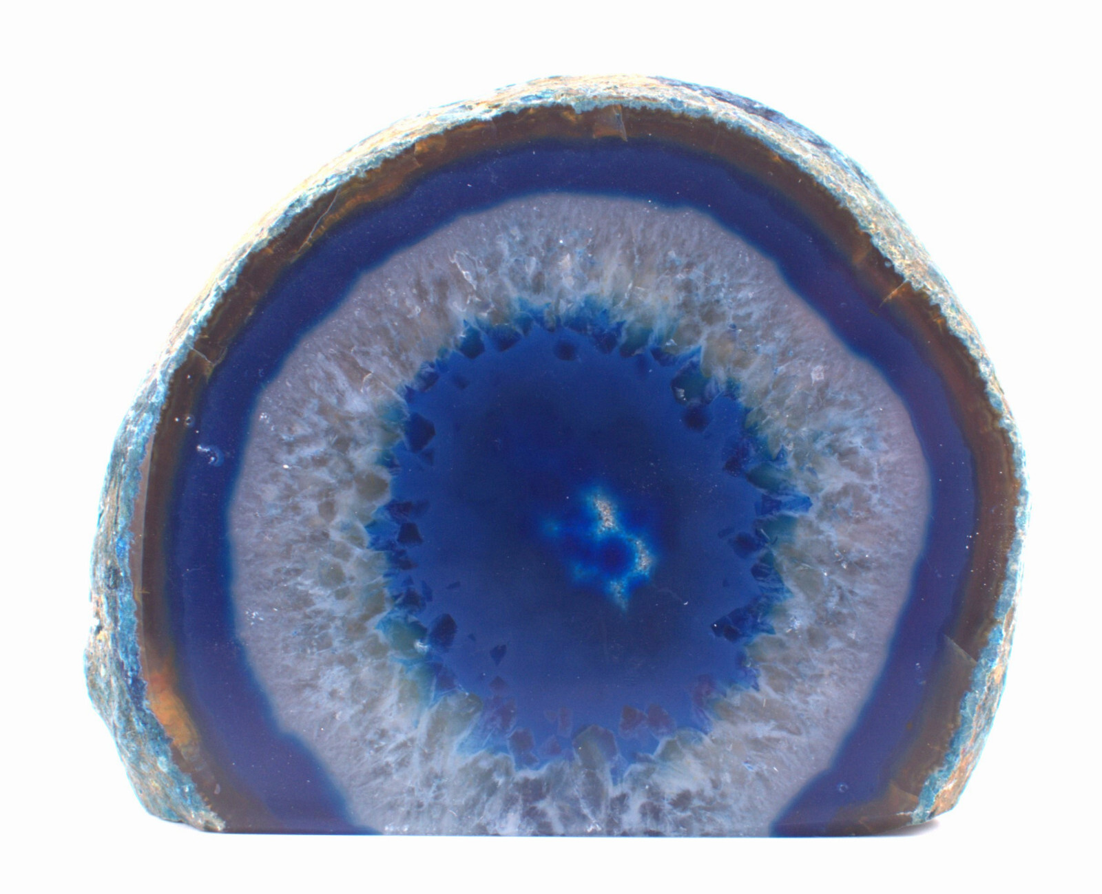 Dyed Polished Agate w/Cut Base 3.5″/406 Grams