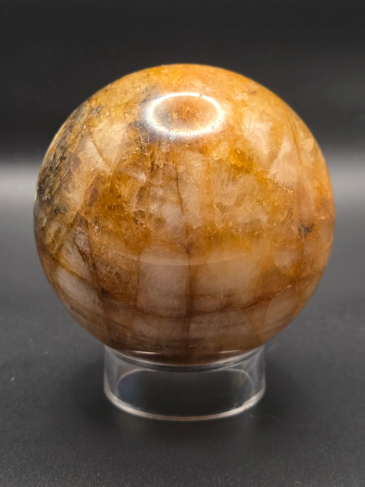 Large golden healer sphere! 79mm, 3.1 inches, 1.8 pounds