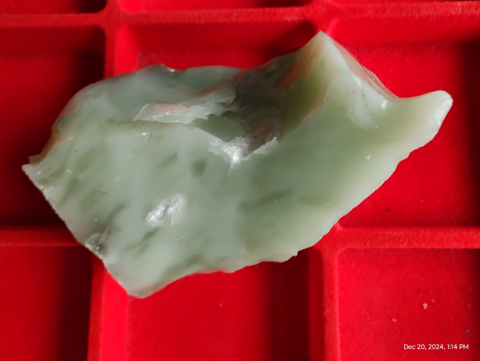 Lady Nellie Monatomic olive Green Andara energy Crystal 149 gram