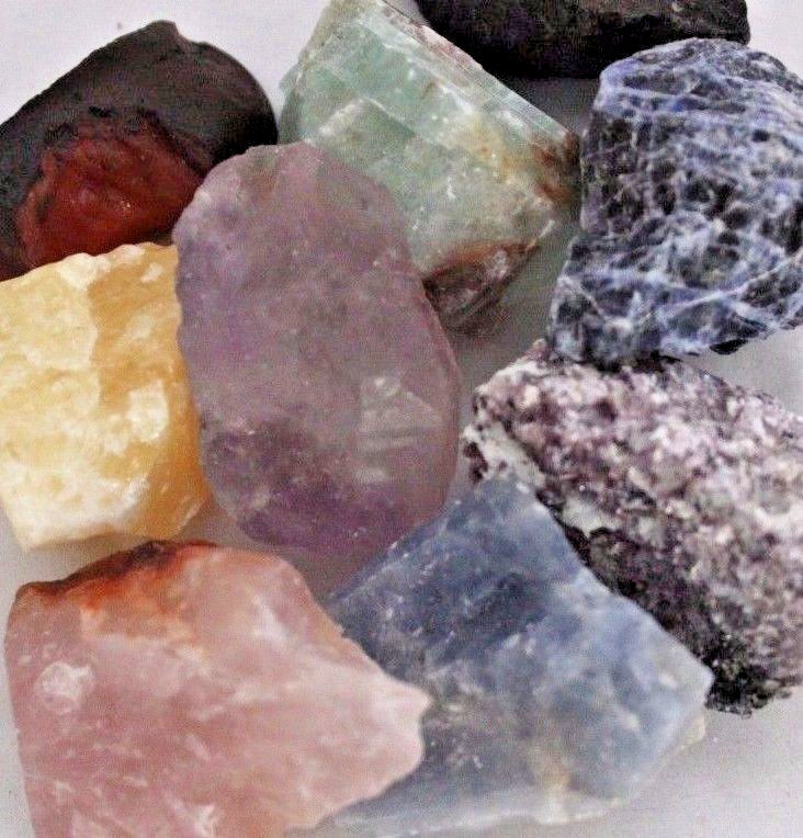 2000 CARAT Lot Natural Rough Raw Rock Crystals Gemstones + Selenite Rose!