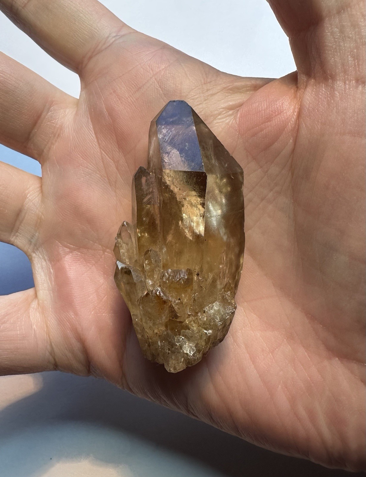 Natural Citrine Crystal Cluster Point Mineral Specimen Congo Africa