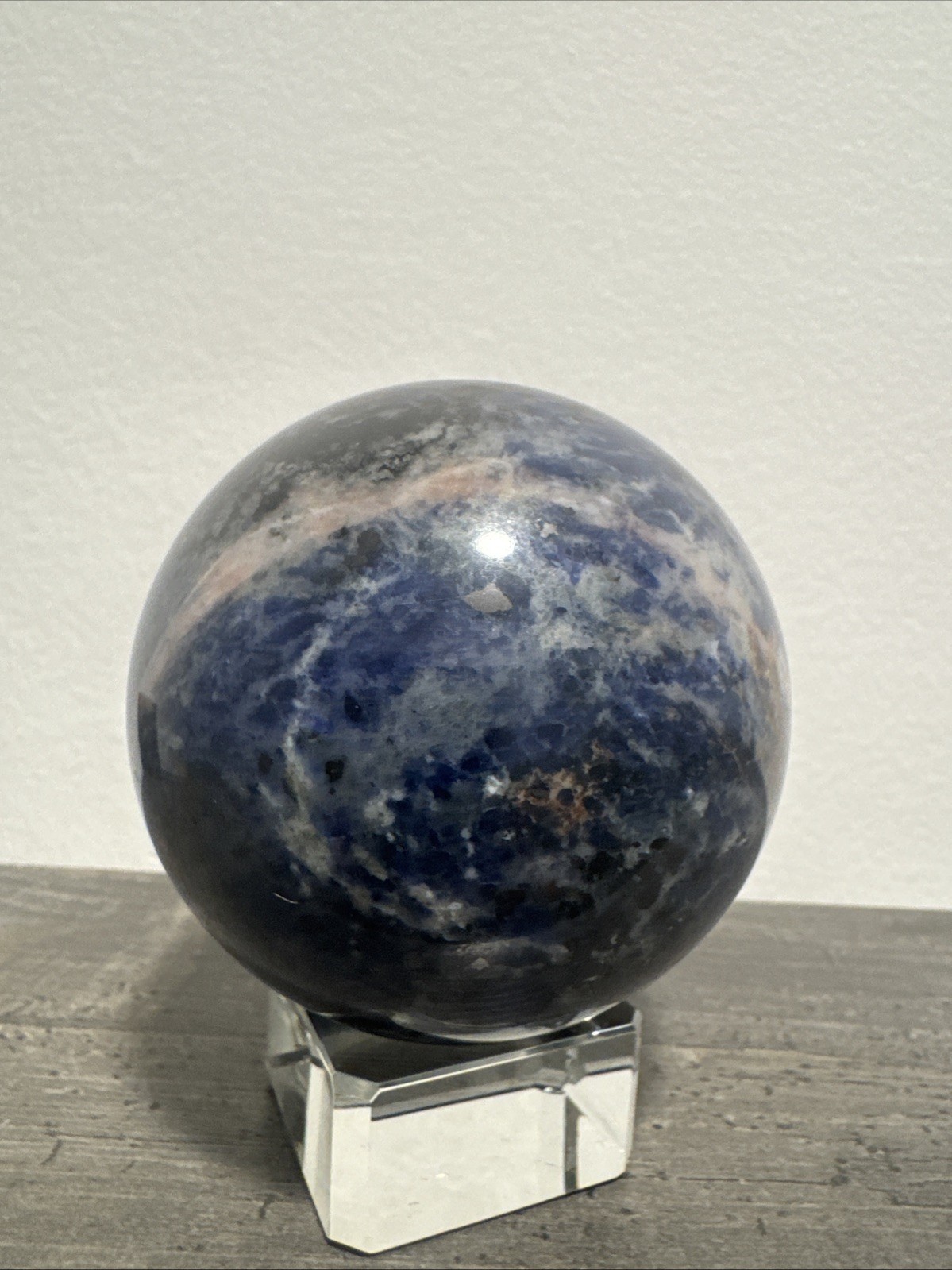 Sodalite Crystal Sphere 454 Grams 2.6”