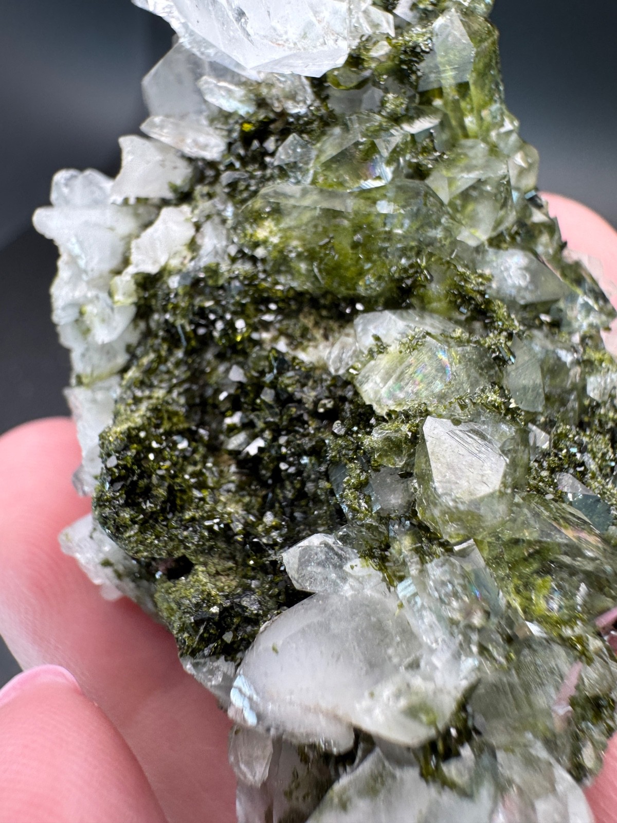 6827 Turkey “Forest” Epidote with Quartz 62g