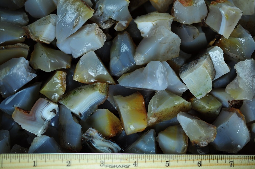 1/2 lb Agate Rough Stones – Natural Crystal Mineral Rock Tumbling (Mada)