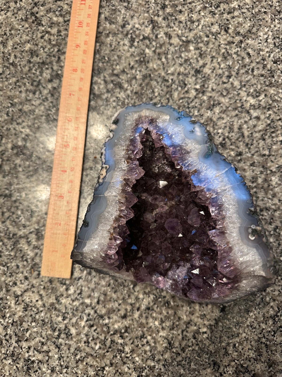 Amethyst Geodes & Agate Slices – Inherited Collection (5 Pieces)