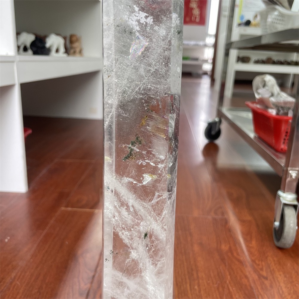 5.3LB 19.6 ” Natural A+++ Clear Quartz Obelisk Tower Crystal Decor Reiki Heal