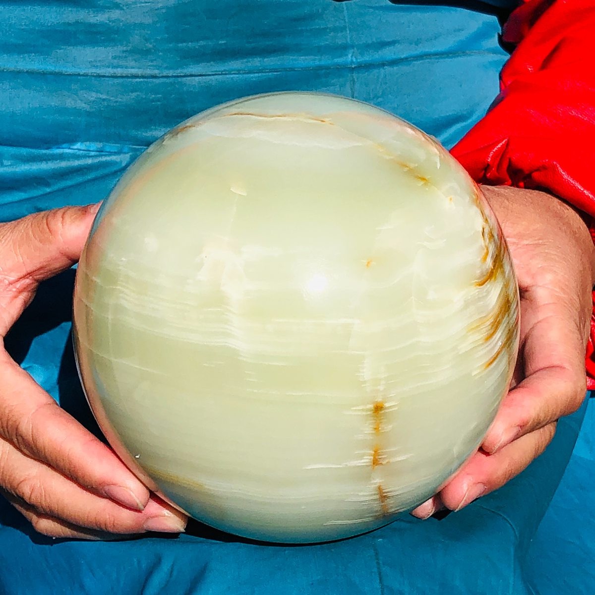 4170g Natural Afghan Jade Chakra Quartz Sphere healing ball Specimen