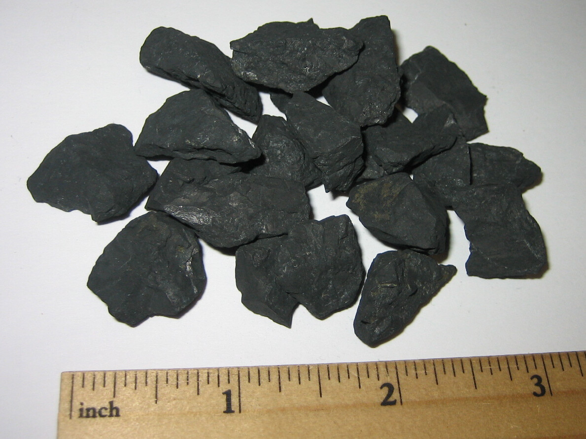 20+ NATURAL ROUGH SHUNGITE HEALING PURIFICATION STONE MINERALS RUSSIA ~ 50grams