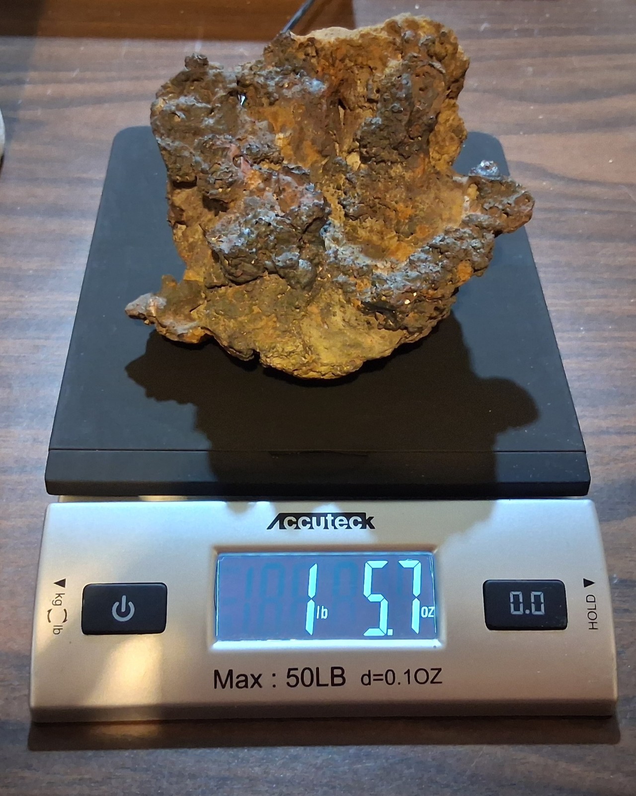 Large Vintage Iron Slag 1.5 pounds Magnetic Early 1900s 5″ x 5″ x 3″