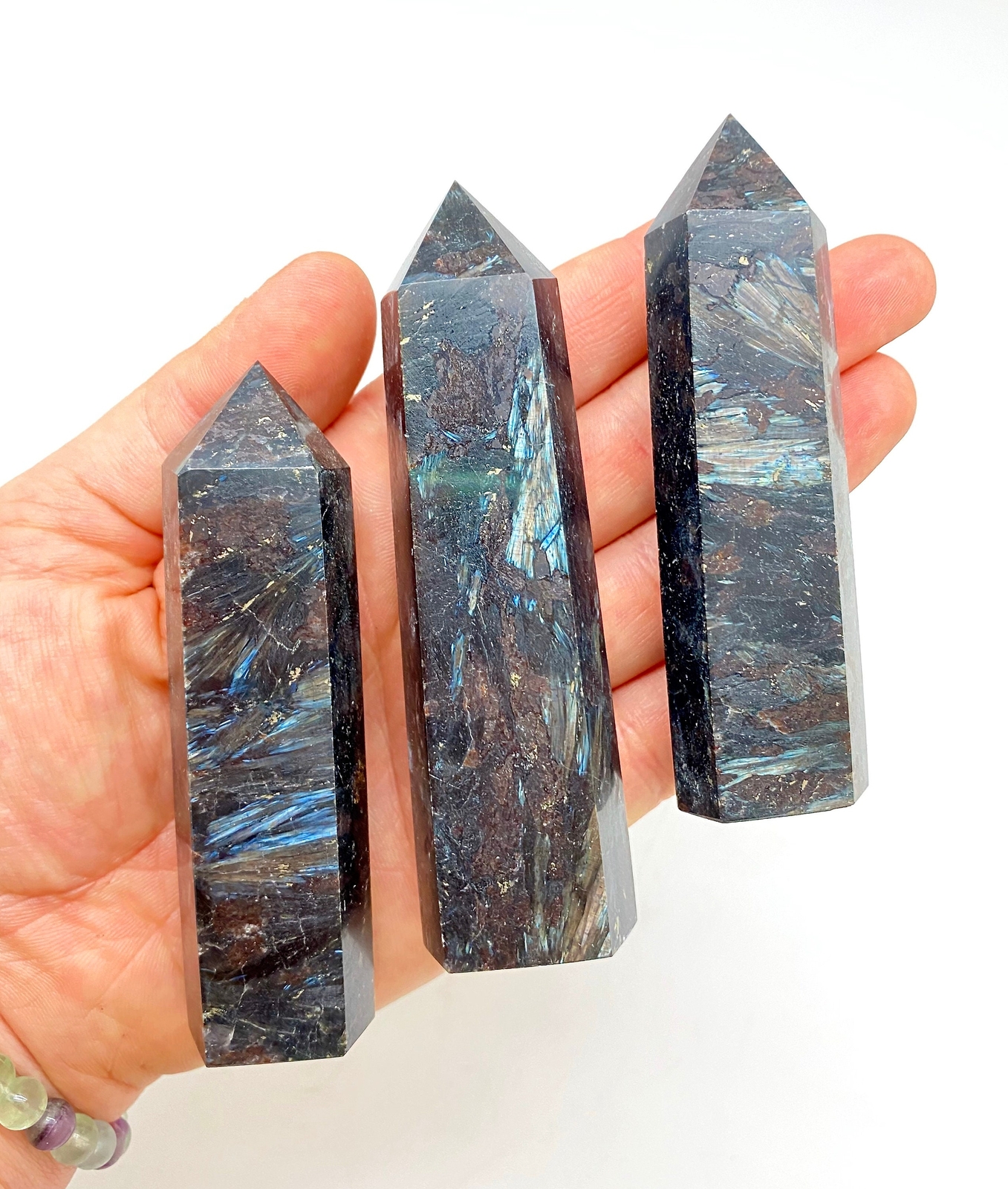 Arfvedsonite Point – Polished Stone Tower, Natural Arfvedsonite from Canada