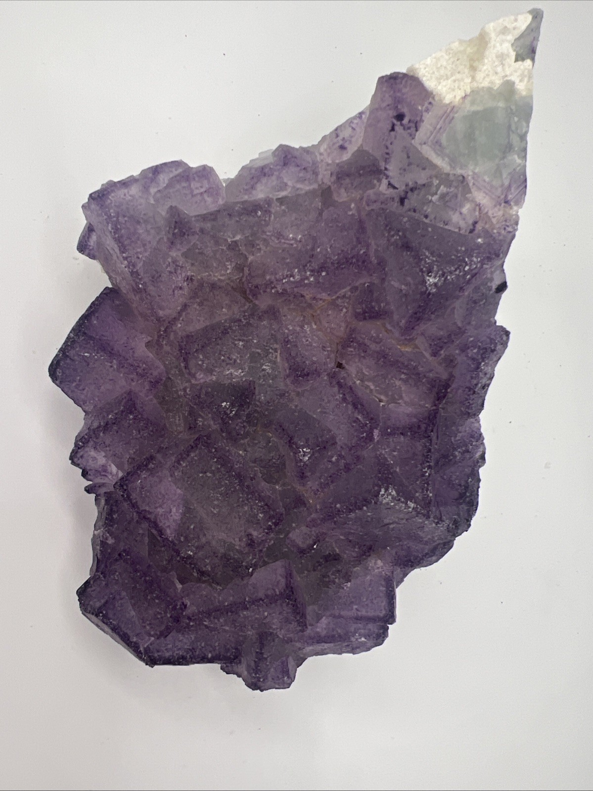 1.8 Pound! Natural Guizhou QR Code Fluorite W/ Stand! Amazing Quality!US Seller