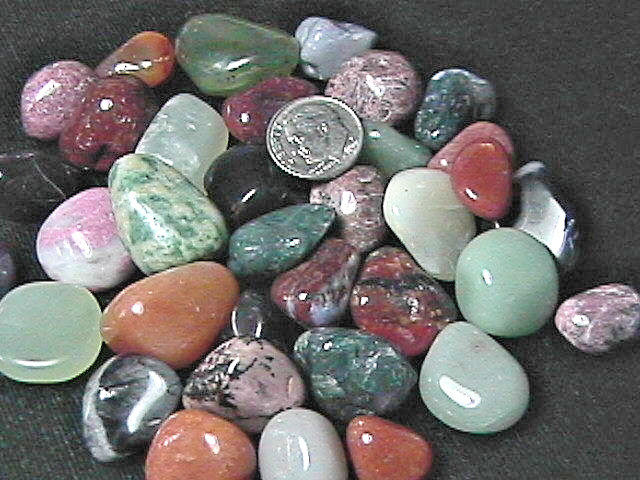 Tumbled Polished Gemstone Rock Mix 1/4 lb. Nice mix of Stones 4 oz Bag