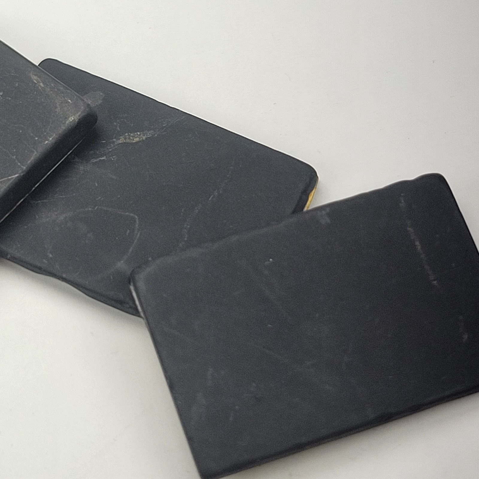 SHUNGITE Stone EMF Protection Plate Sticker for Cell Phone 20 x 30 mm UnPolished