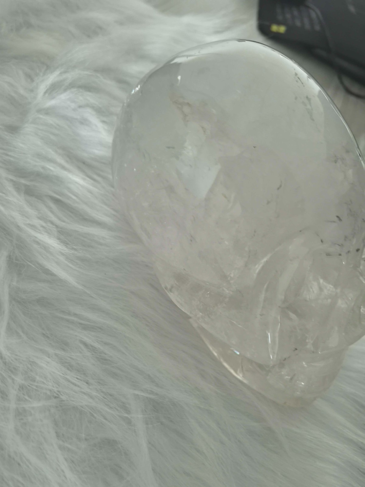 RARE Natural White Quartz Crystal Skull Carving 8cm9cm15cm Large Healing Metaphy