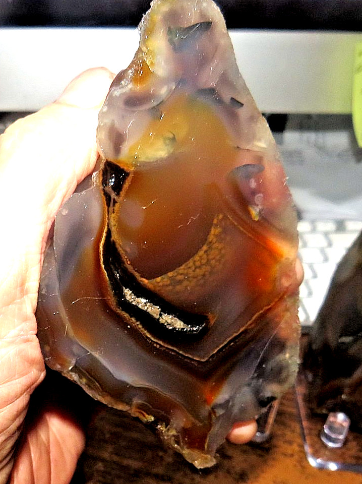 1 BRAZILIAN AGATE GEODE BRAZIL UNOPENED PRICE IS FOR ONE 3 +INCH NODULE JAL